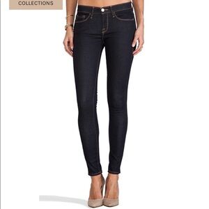 FRAME DENIM Dark Denim High-Rise Straight Jeans Size 25 Le Original Slim Fit